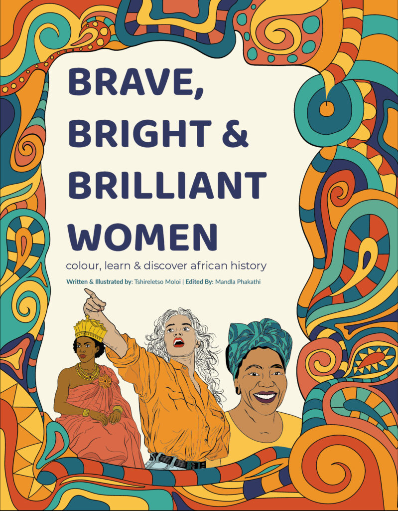 African children’s book Brave Bright and Brilliant Women colouring book